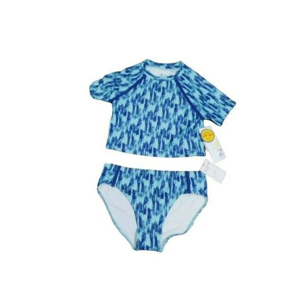 Zella Other - Zella Size 14 Girls 2 Piece Tankini Style Swimsuit Swim NWT  UPF 50+